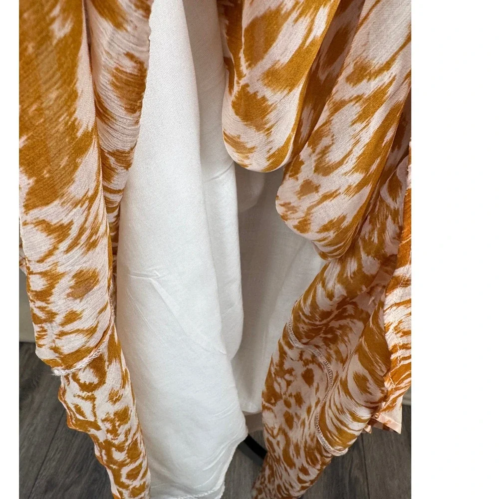 By Anthropologie The Odetta Abstract Print Maxi Smocked Waist Boho Cottagecore M - Picture 8 of 10